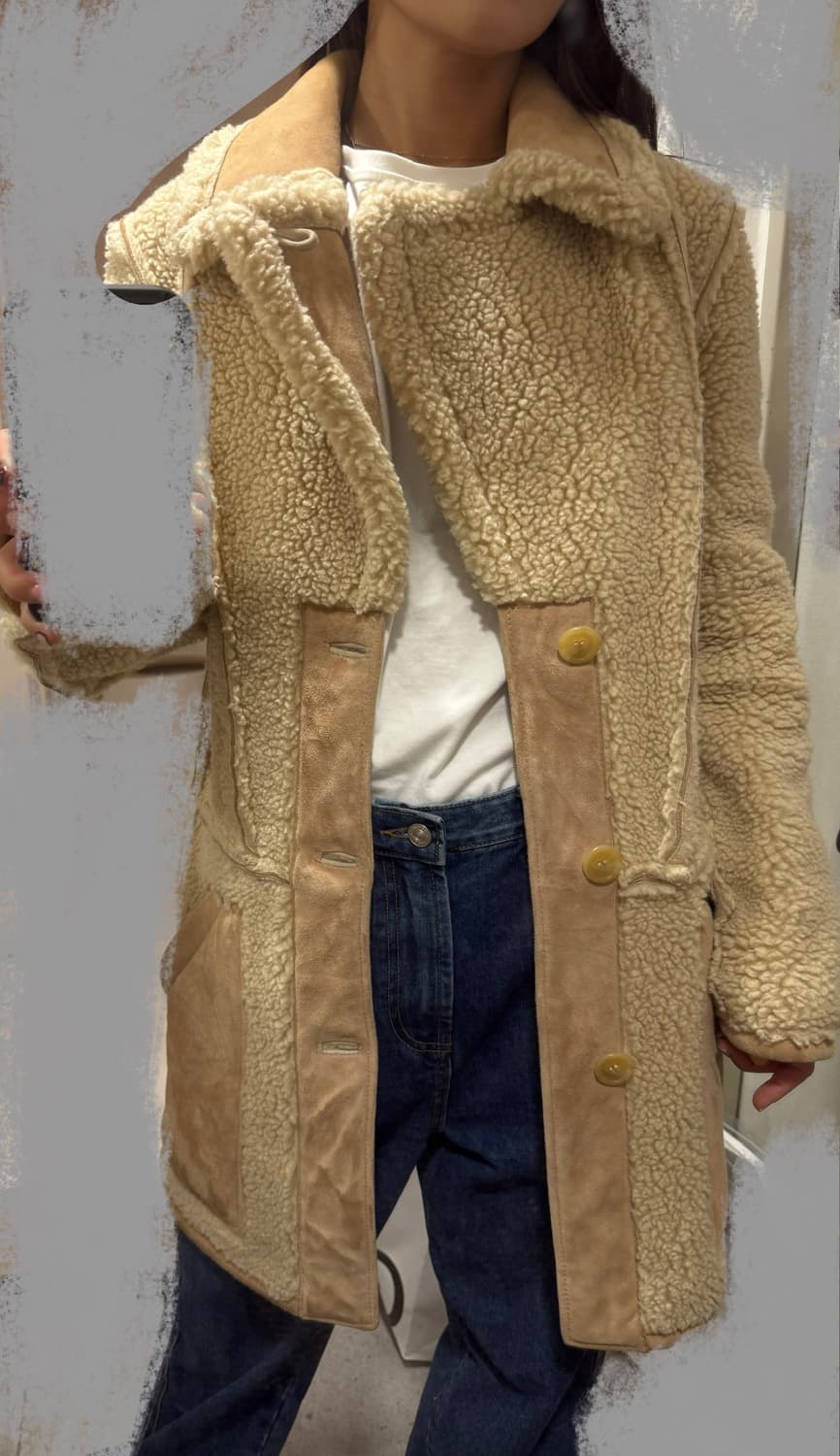 마르지엘라 x H&M 무스탕 xs / 새상품 상품이미지5