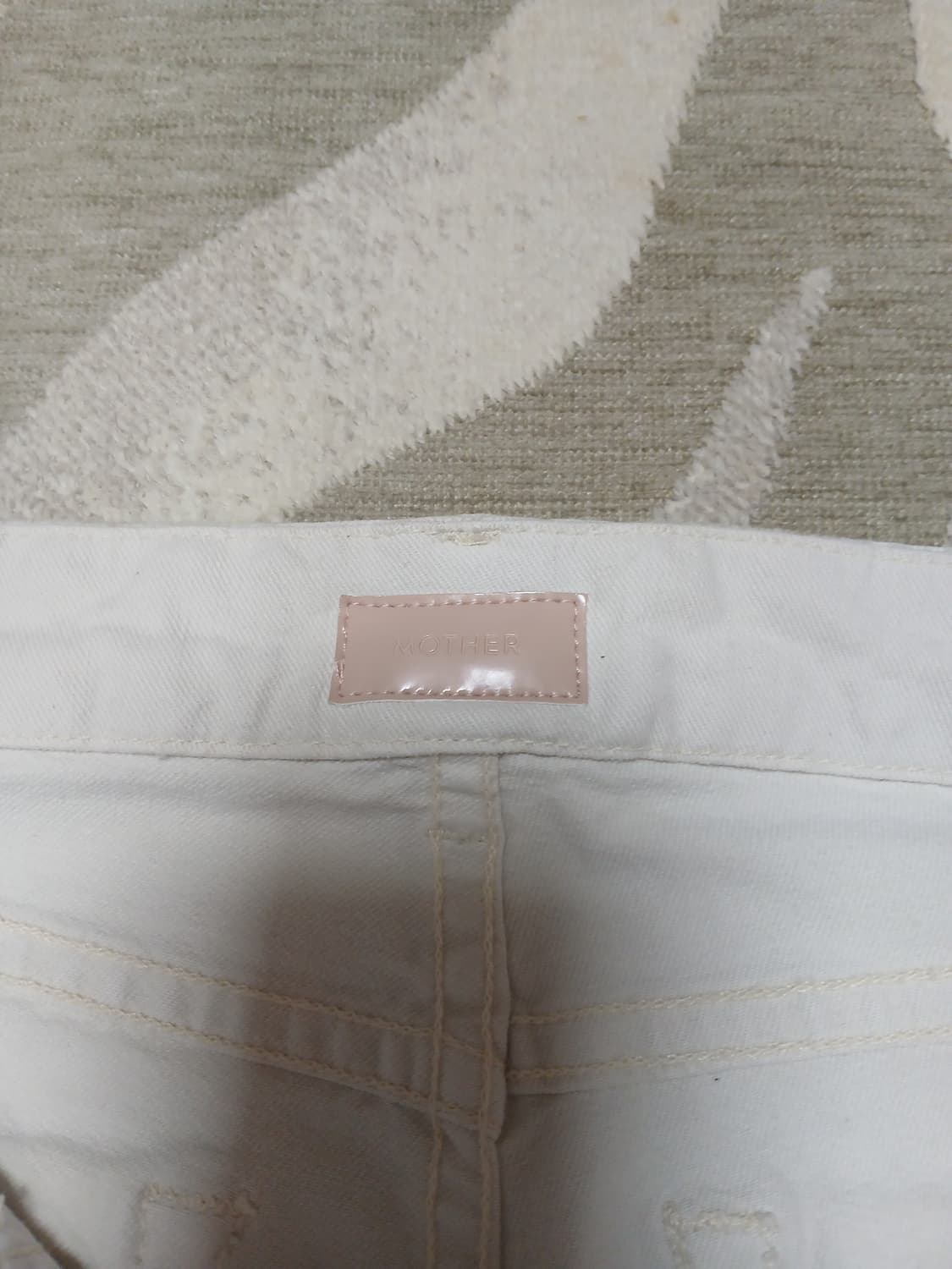 Mother 프리미엄 화이트 데님 팬츠 26  상품이미지5