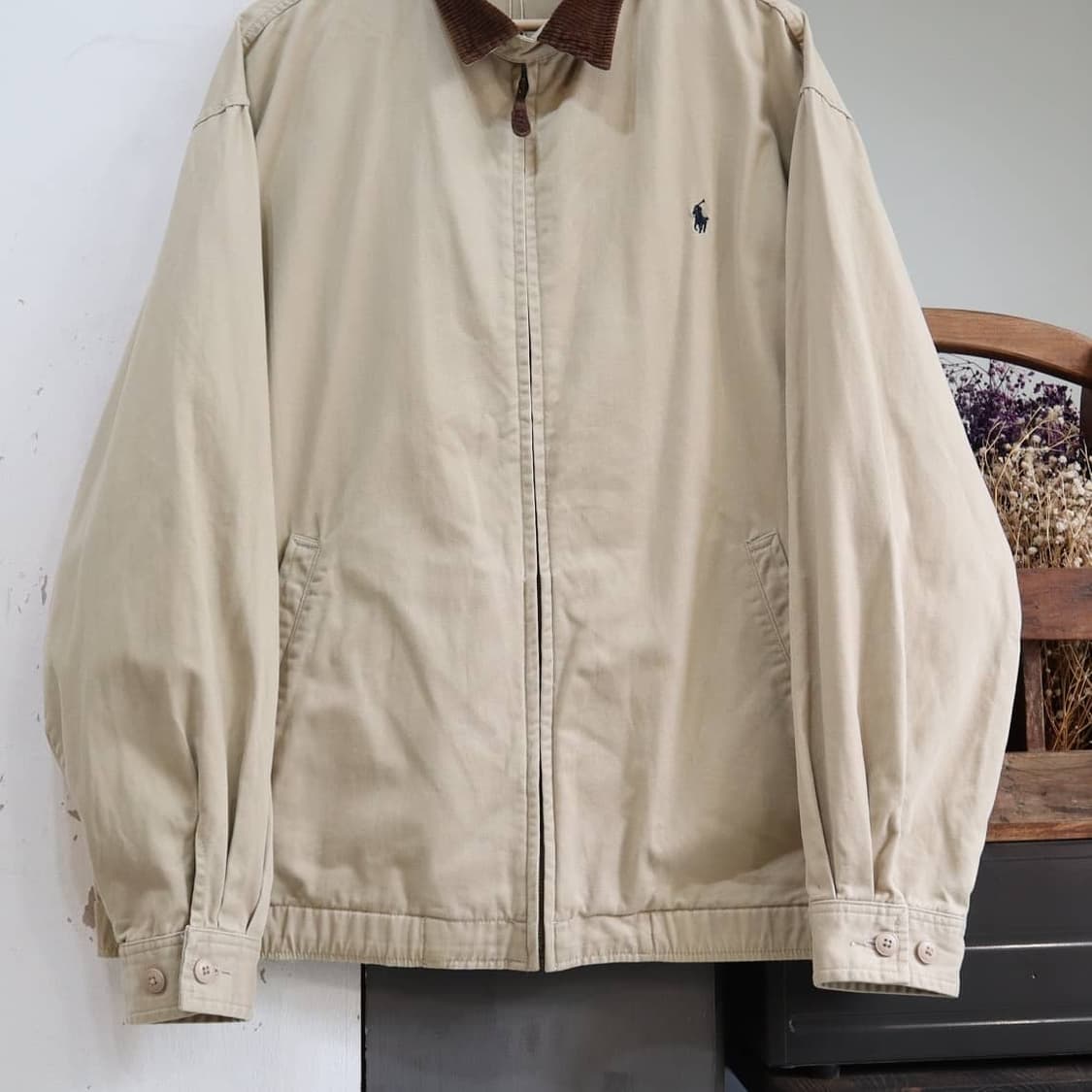 폴로 베이지 해링턴 자켓 상품이미지3