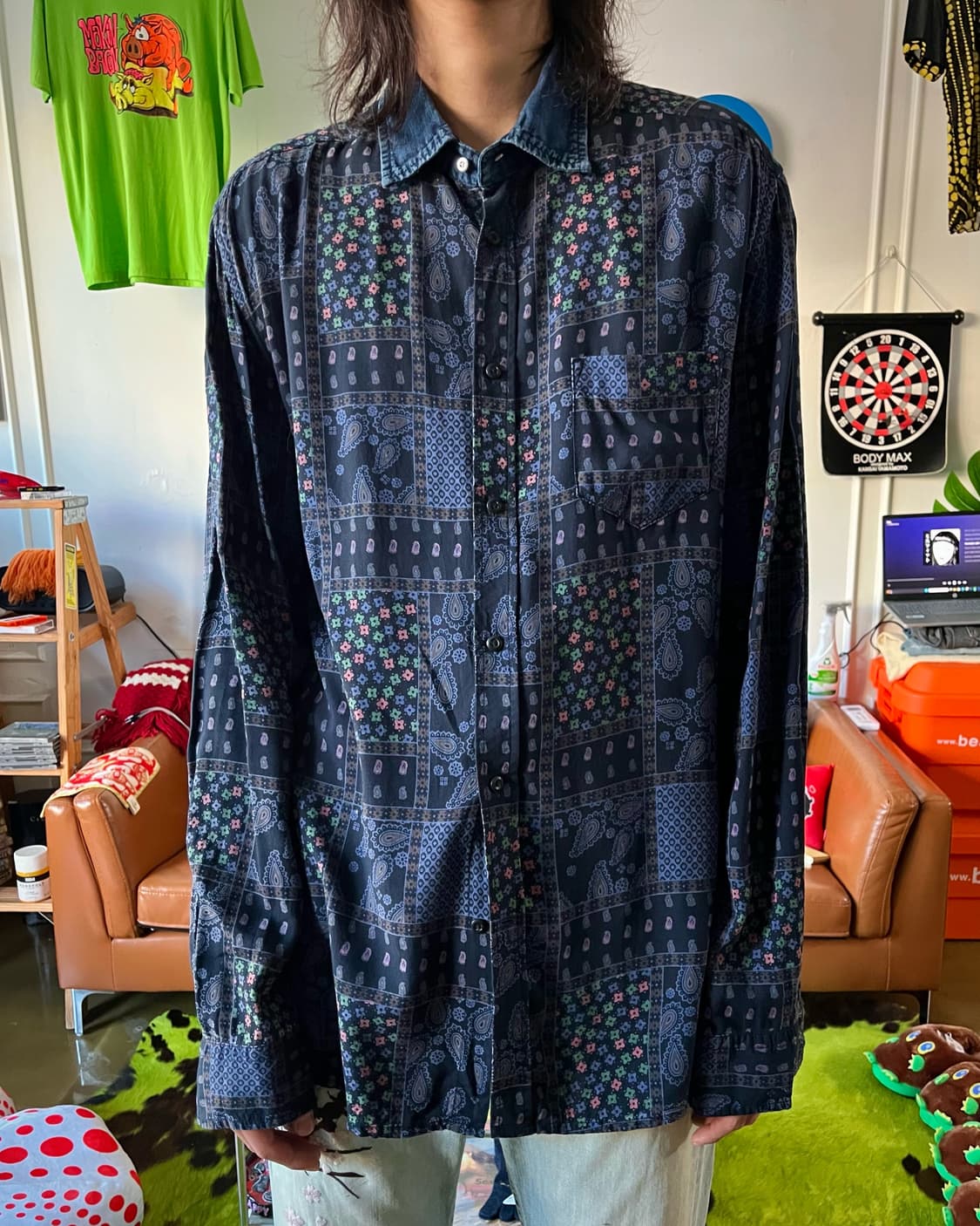 DIESEL Mixed Floral Pattern Rayon Shirt 상품이미지2