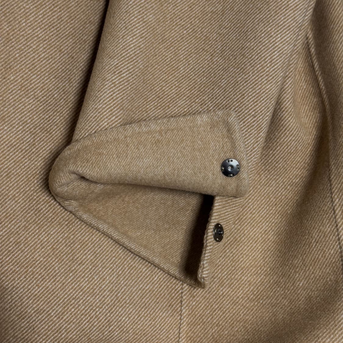 타임 옴므 울 캐시미어 싱글 코트 95 사이즈 카멜 상품이미지4