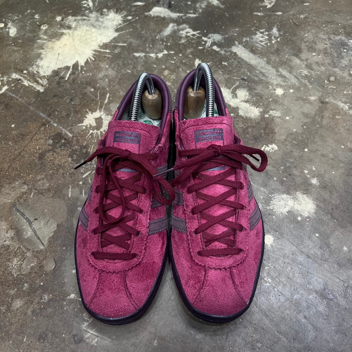 235) 아디다스 토바코 버건디 스웨이드 스니커즈 운동화 신발 상품이미지3