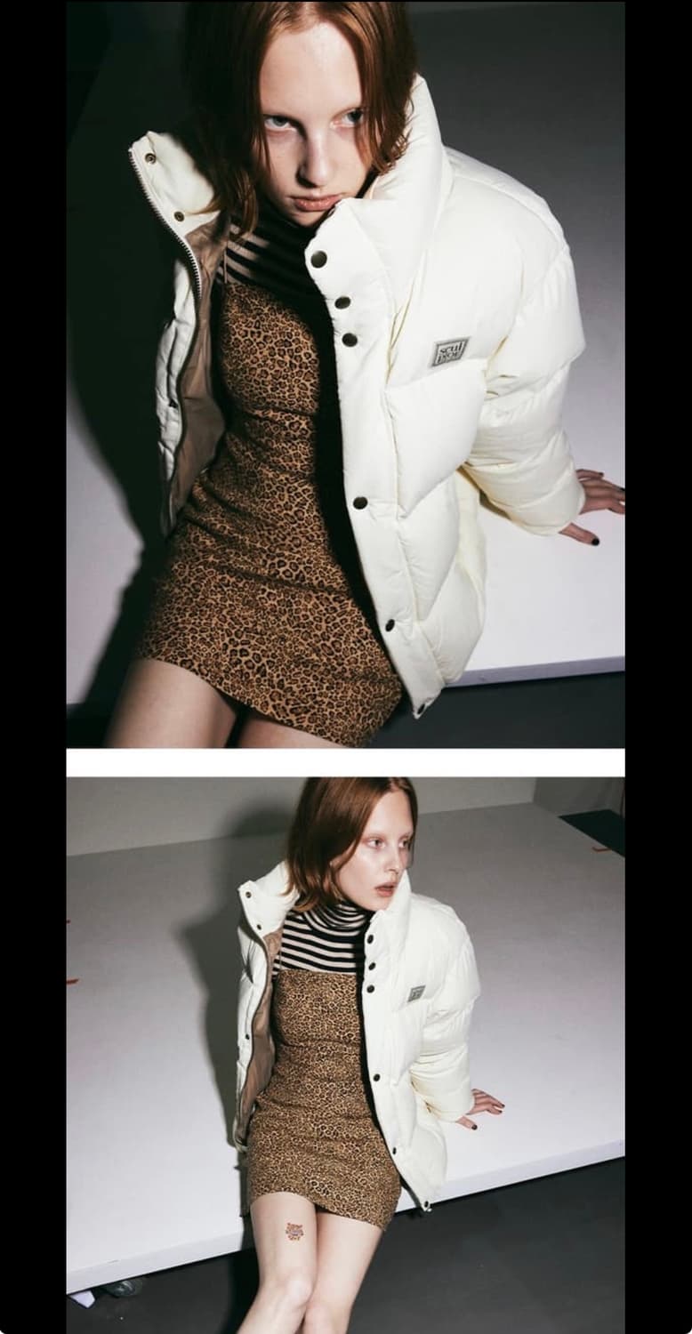 스컬프터 오버사이즈 푸퍼 다운(아이보리/L) 밀로우먼코이세이오디스커버리 상품이미지3