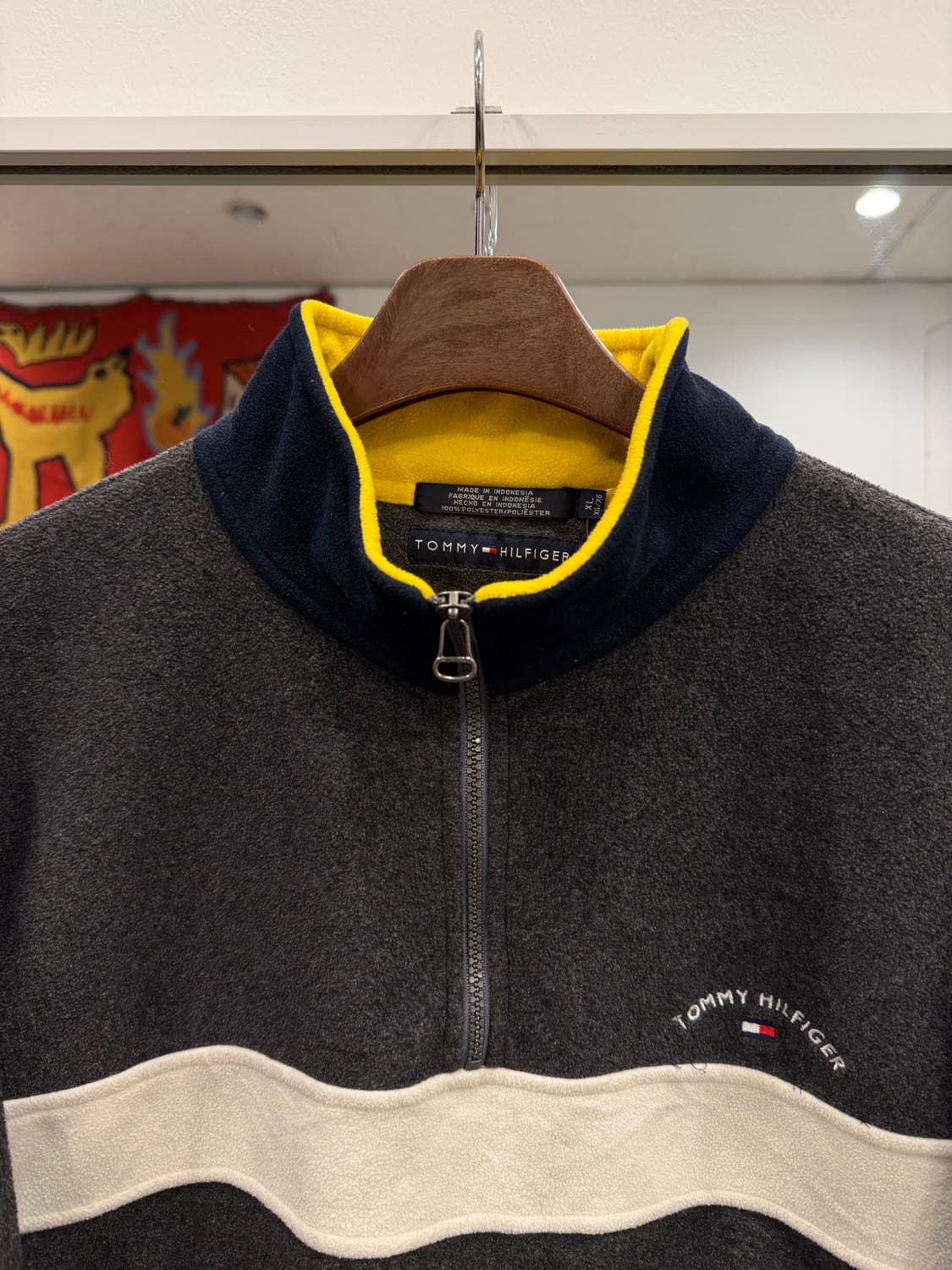 00s Tommy Hilfiger 타미힐피거 하프넥 집업 플리스 스웻 상품이미지3