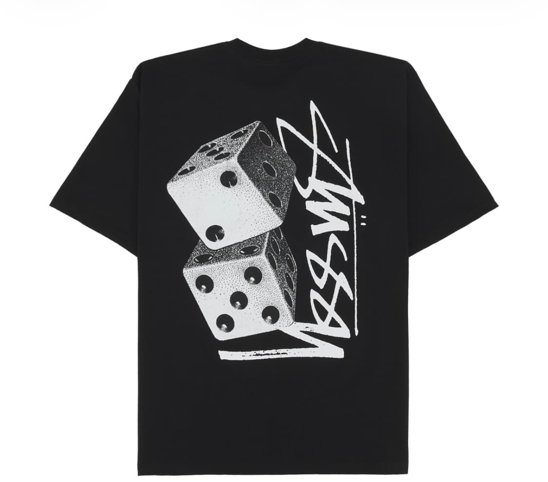 스투시 톨 다이스 티셔츠 블랙 XXL 상품이미지1