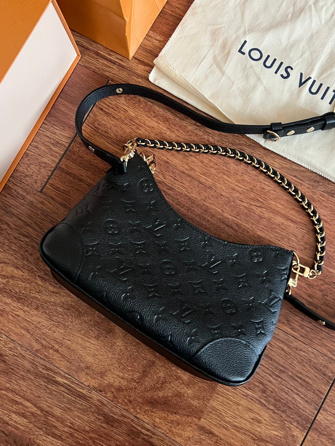 루이비통 불로뉴 PM 블랙 풀구성 상품이미지3