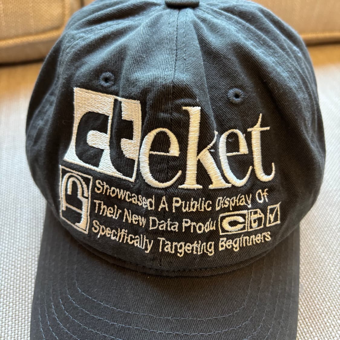 테켓 차콜컬러 볼캡 (남여공용) 상품이미지3