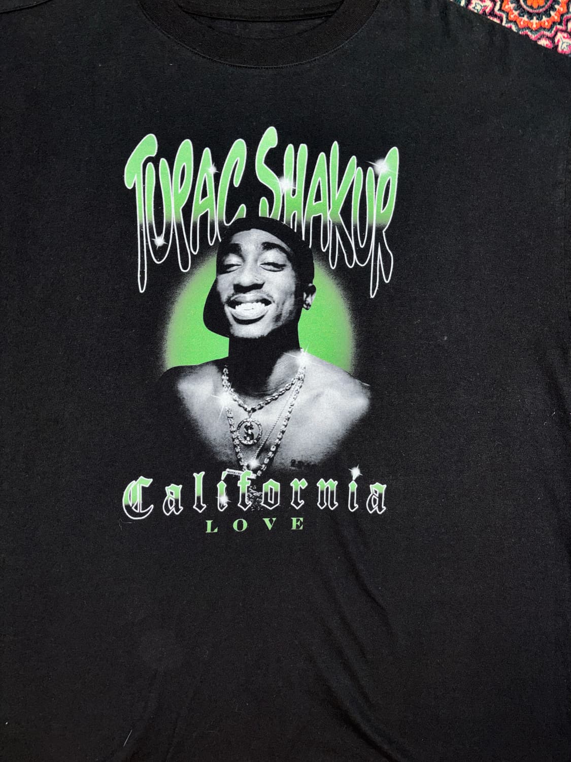 2Pac 블랙 래퍼 반팔티 상품이미지2