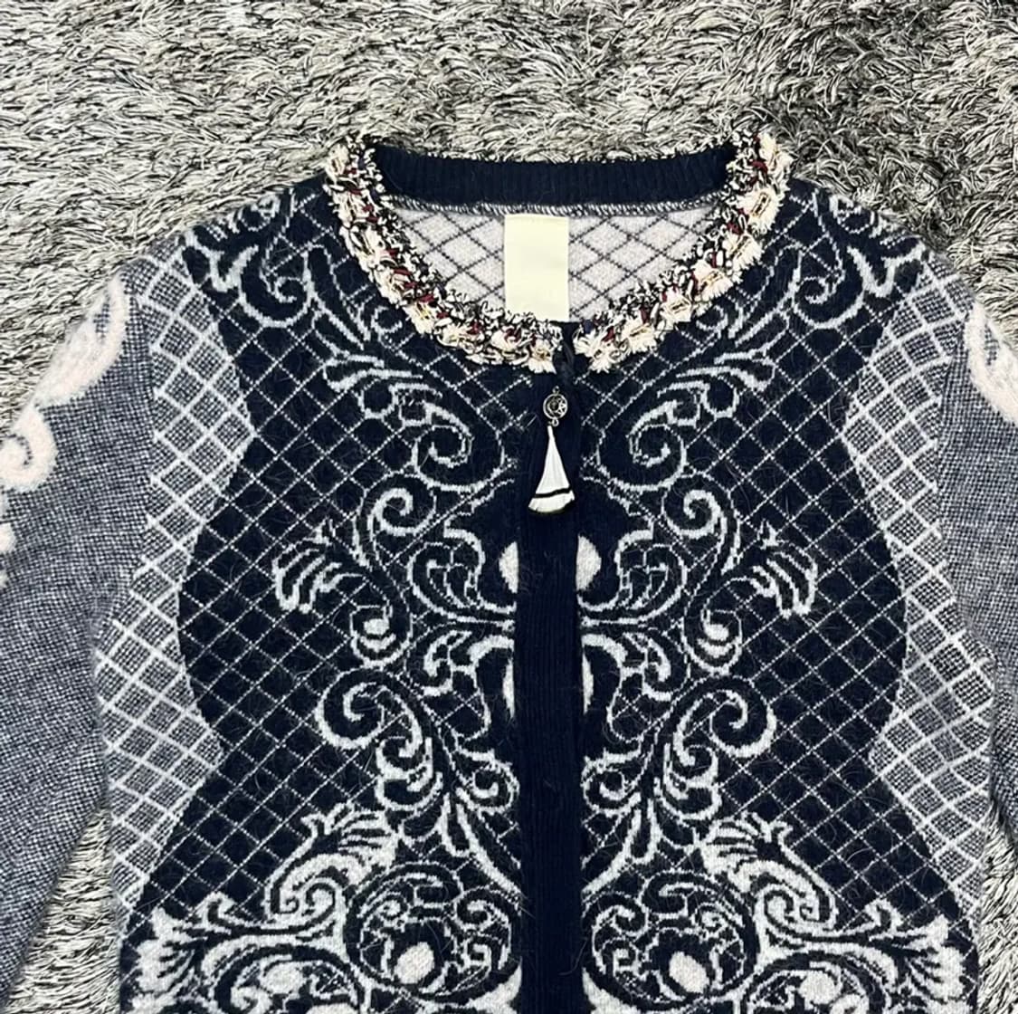 오즈세컨 여성 울 75% 니트 자켓 (85) 상품이미지2