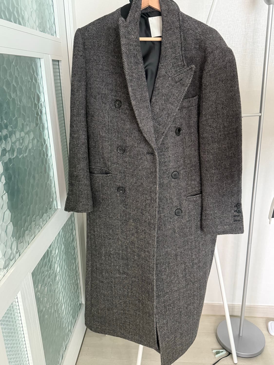 던스트 울 헤링본코트 xs 상품이미지3