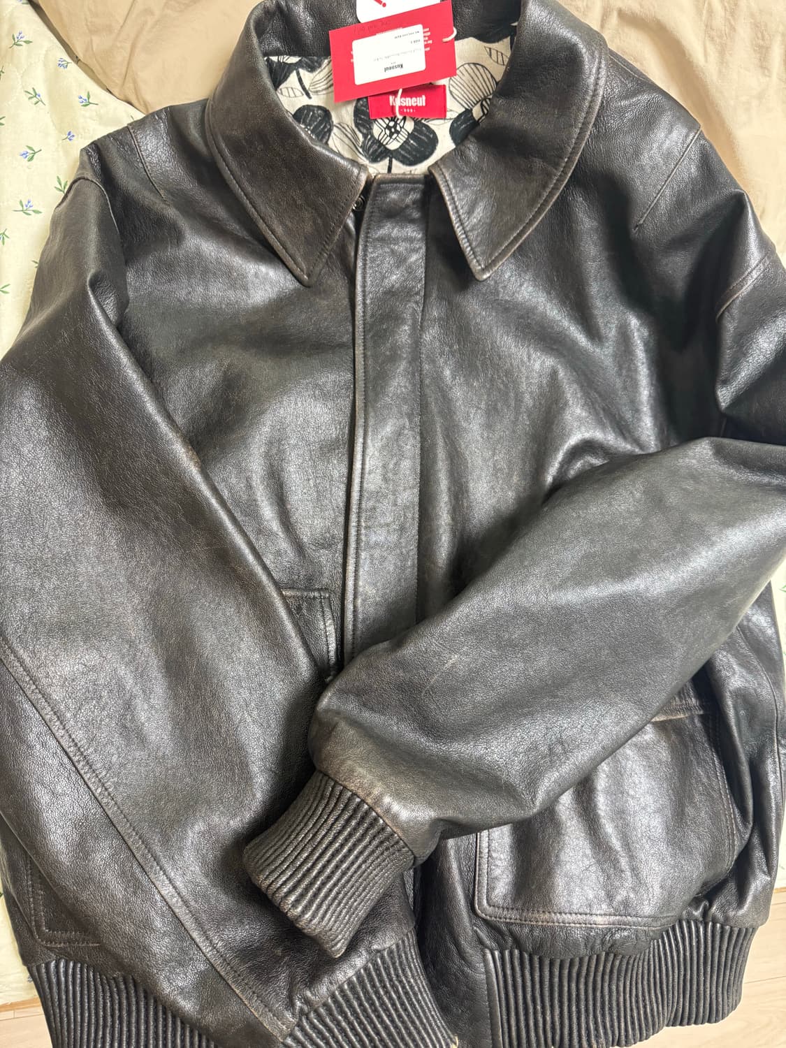 [2] 쿠스너프 kusneuf 램레더 리버서블 자켓 상품이미지1