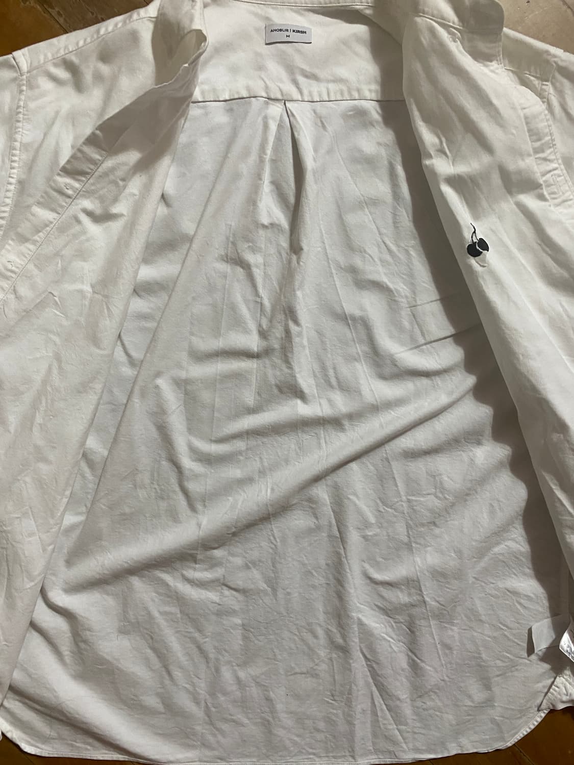 ANOBILIR KIRSH 화이트 옥스포드 셔츠 M (105) 상품이미지4
