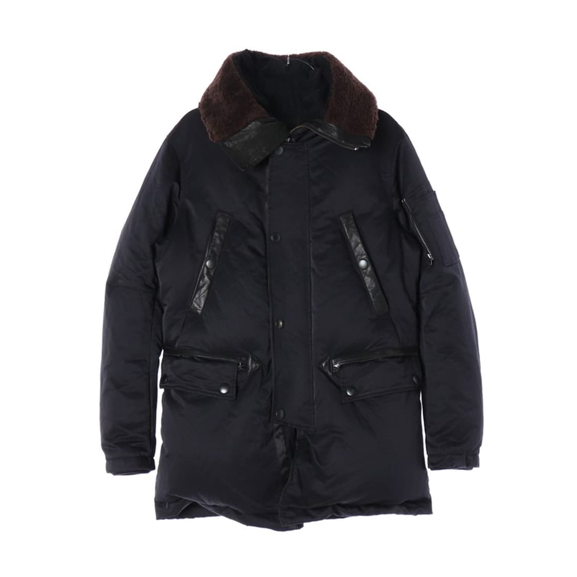 타임 양가죽 구스다운 패딩 L 상품이미지1