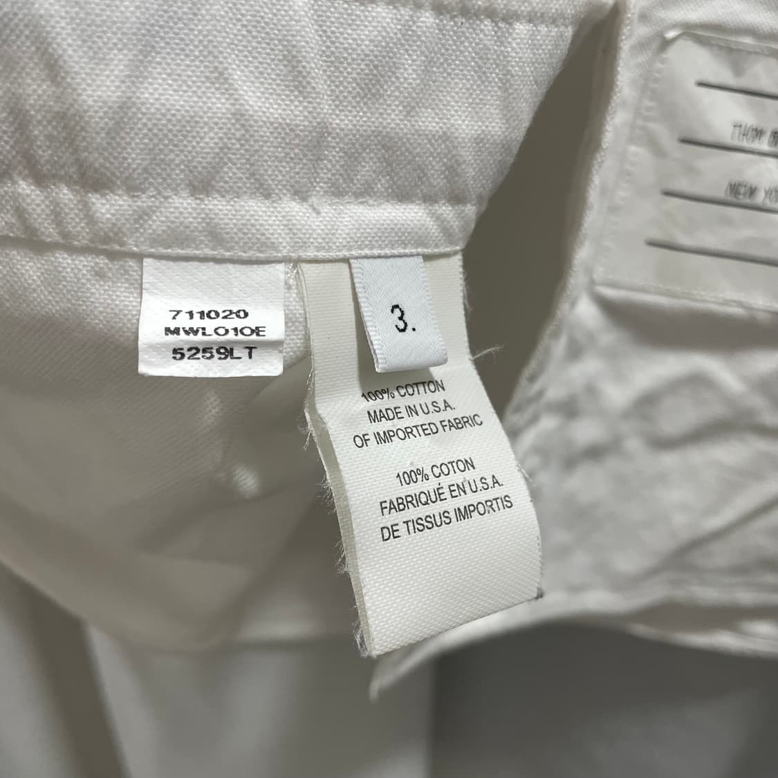 톰브라운/ 트리콜로 화이트 셔츠/ 3 상품이미지9