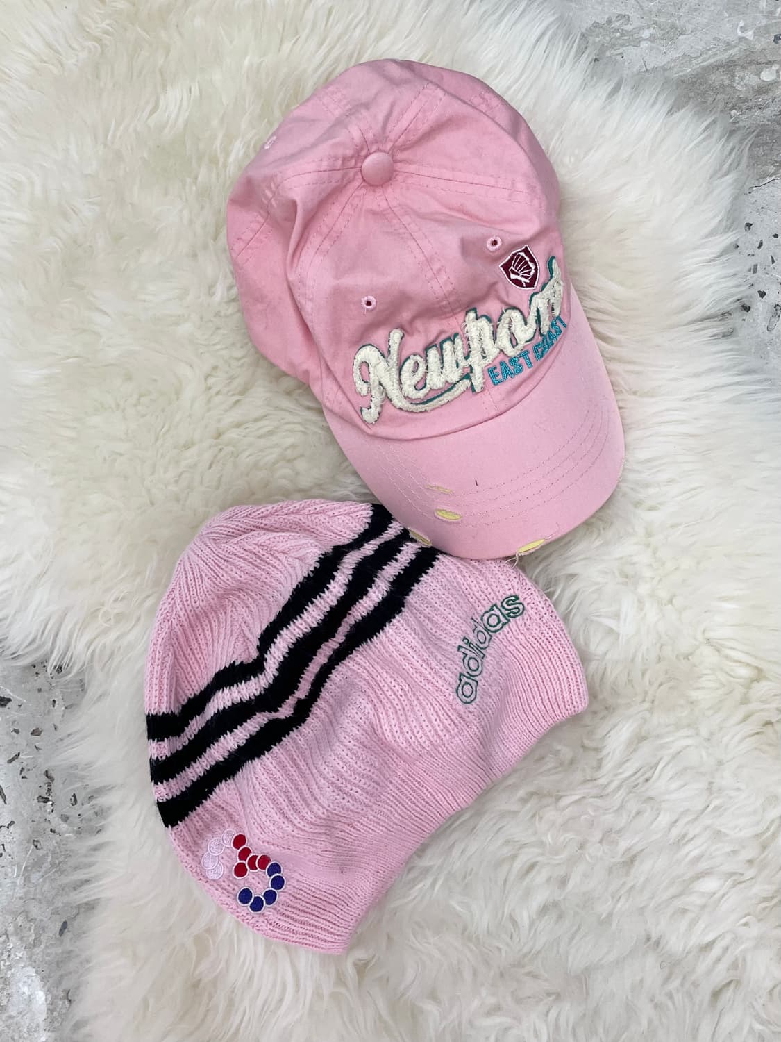 아디다스 핑크 3 비니  상품이미지2