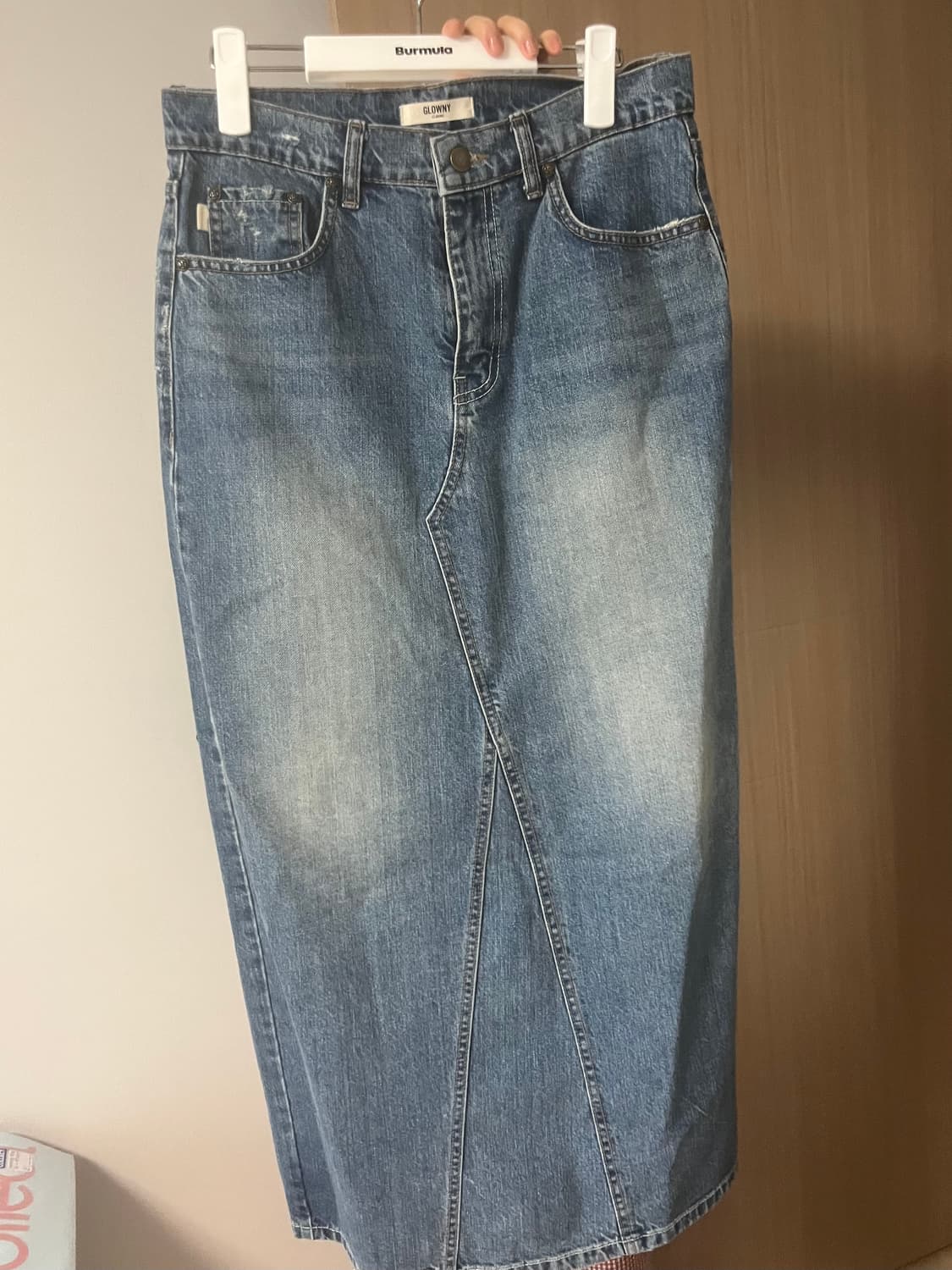 글로니 미드라이즈 데님 롱스커트 s/m 상품이미지7