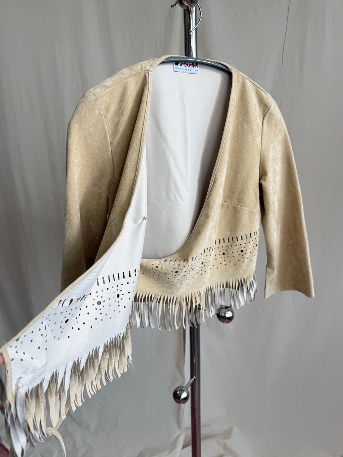 Morgan 프린지 펀칭 웨스턴 가디건 자켓 상품이미지4