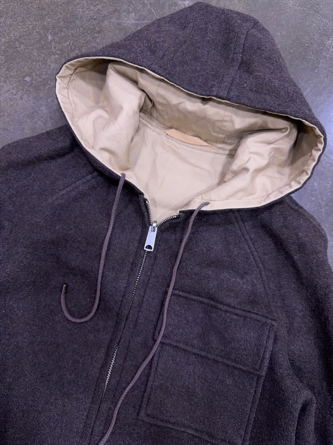 랄프로렌 폴로 우먼스 리버시블 후드 코트 자켓 브라운 베이지 S 상품이미지5