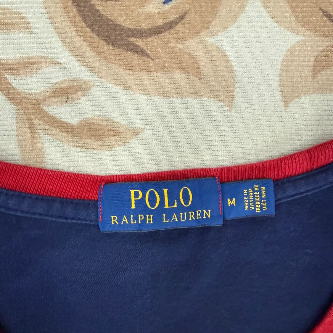 (M)폴로 랄프로렌 크로스 플래그 반팔티셔츠(네이비) 상품이미지2