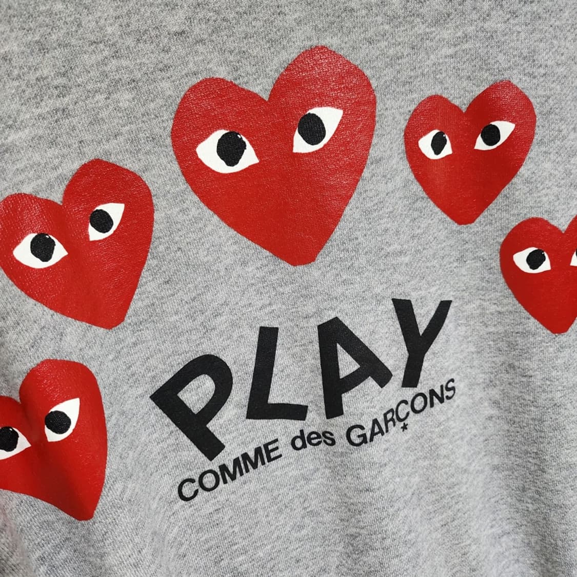 [L] 꼼데가르송 그레이 백프린팅 여성 후드집업 AZ-T249 상품이미지7