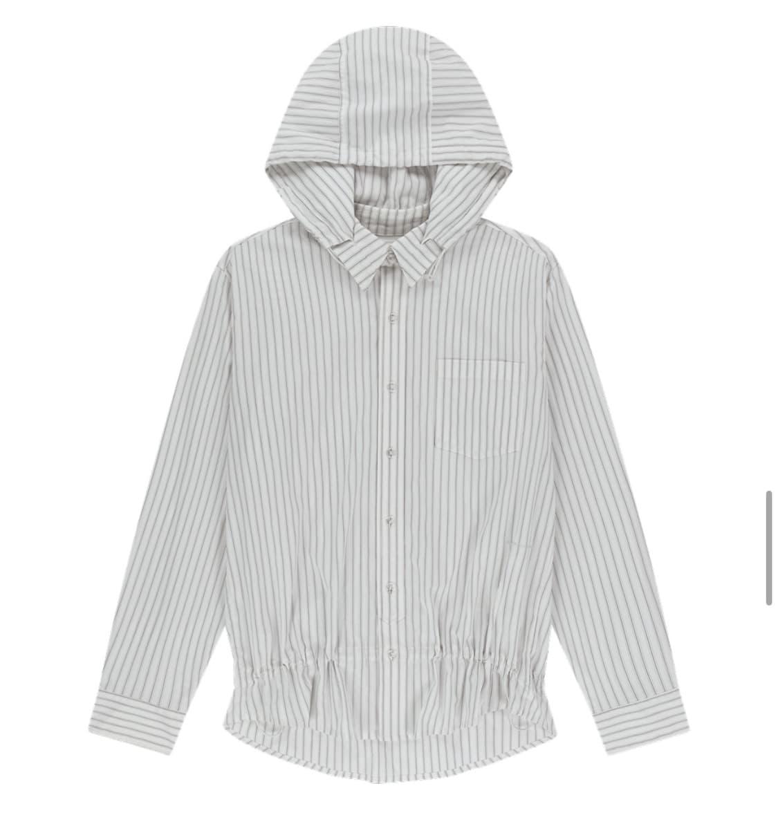 산산기어 스트라이프 후드 셔츠 상품이미지1