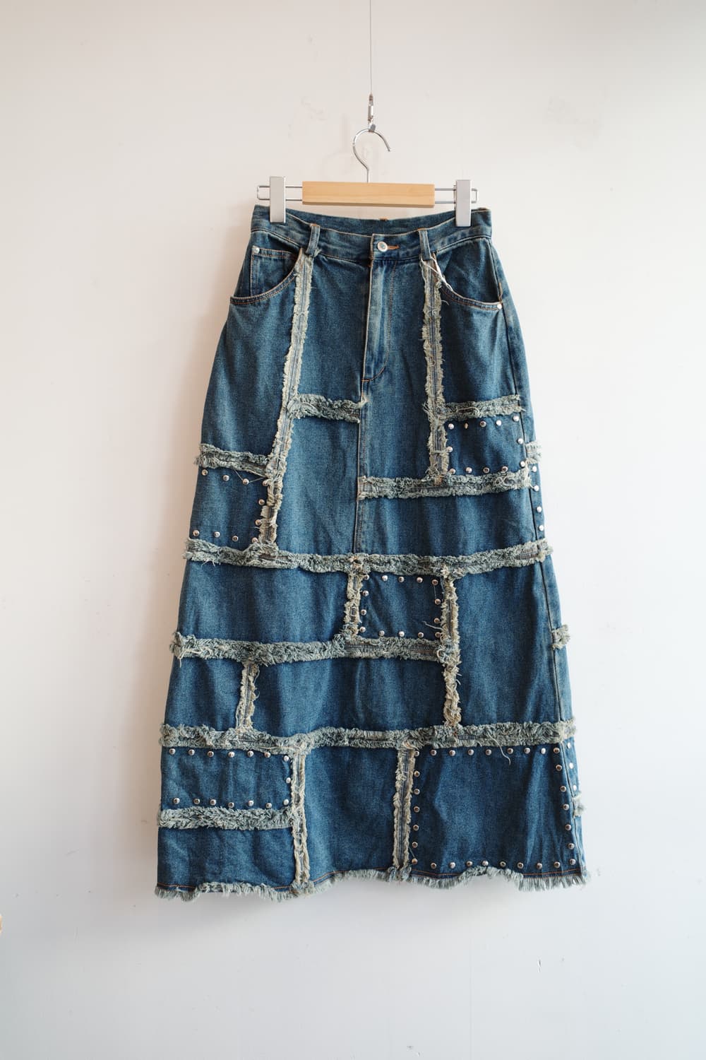 Japan brand 패치워크 데님 스커트 (25인치) 상품이미지1
