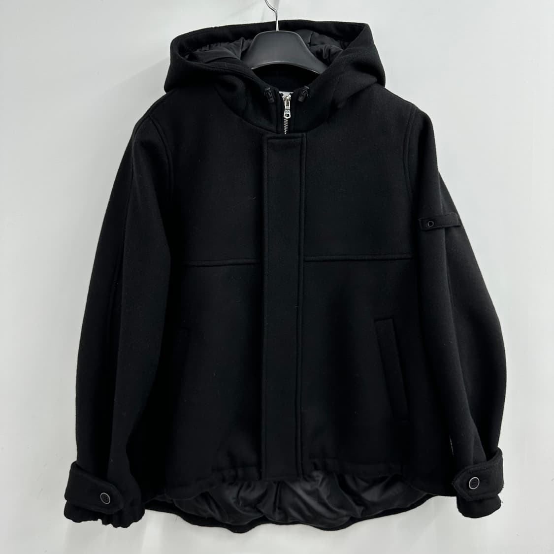 FREE 오버핏 여자 웰론 울 후드 점퍼 상품이미지1