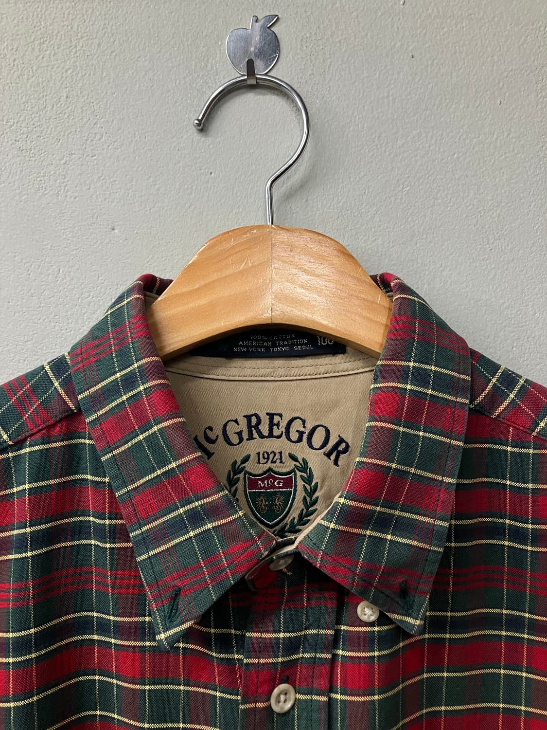 맥그리거 타탄 체크셔츠 프레피룩 상품이미지5