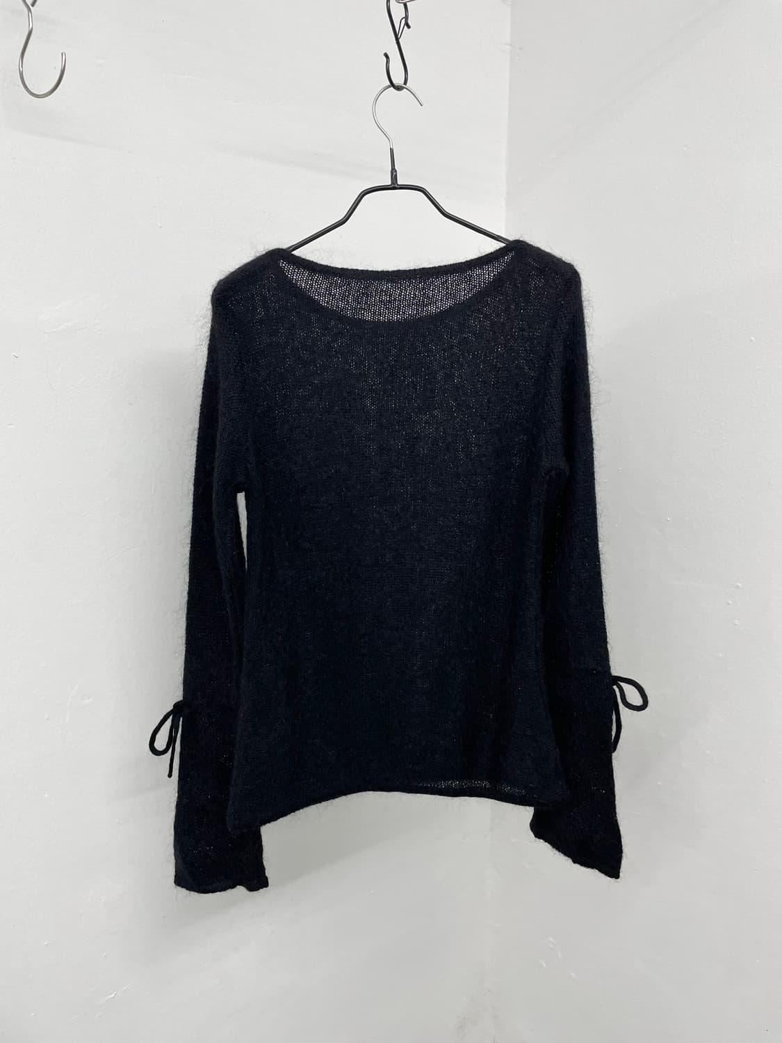 모헤어 블랙 리본 니트탑 상품이미지7