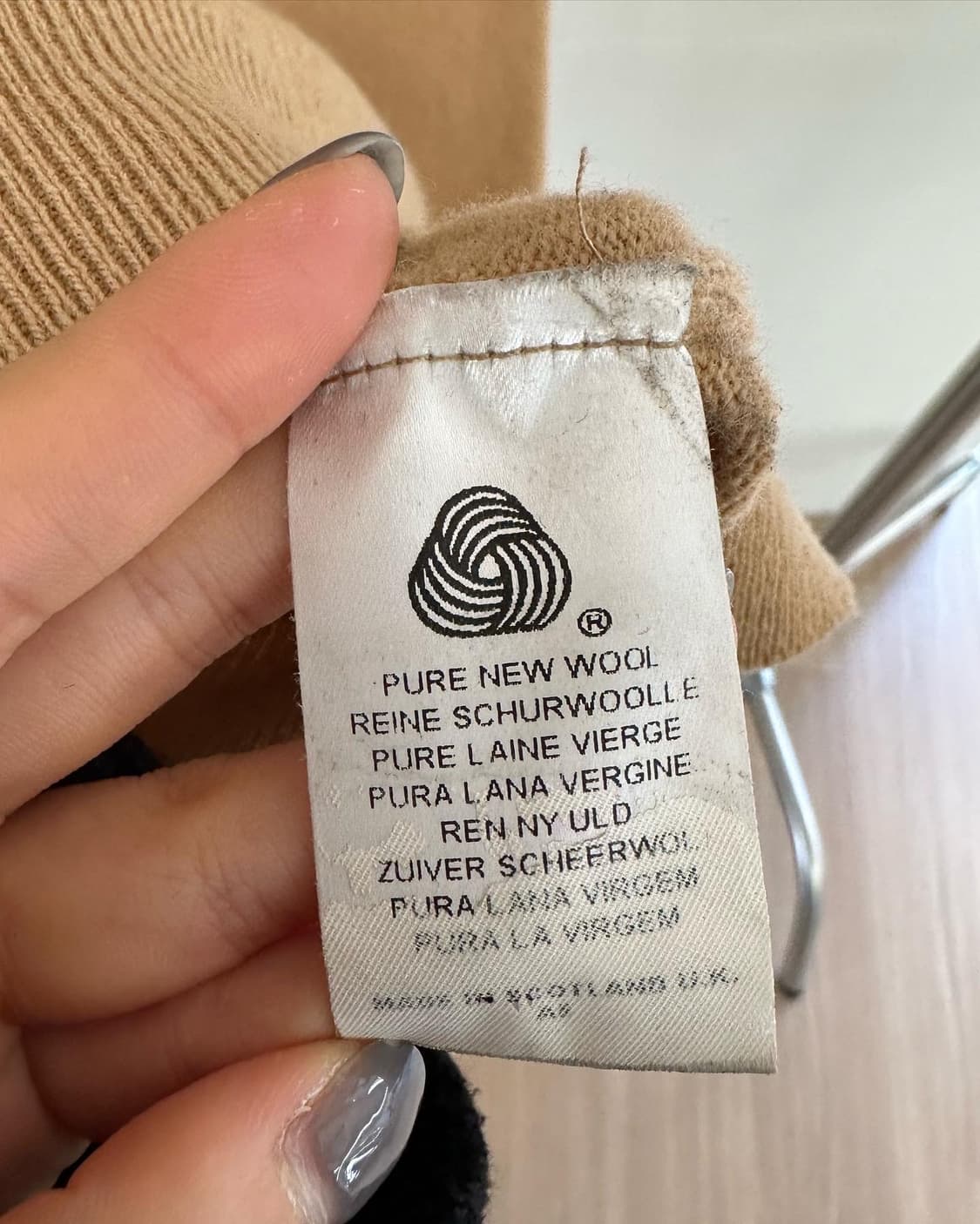 버버리 베이지 금장 울 가디건  상품이미지10