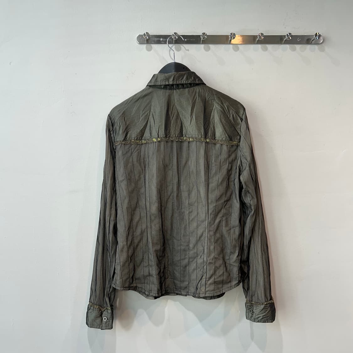 오리엔탈 카키 디테일 블라우스 상품이미지6