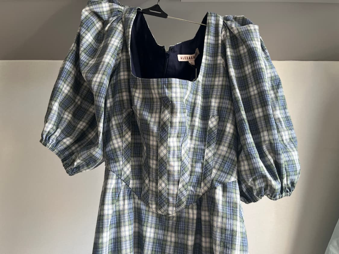 Alexa chung check dress uk6 알렉사청 체크원피스 상품이미지6