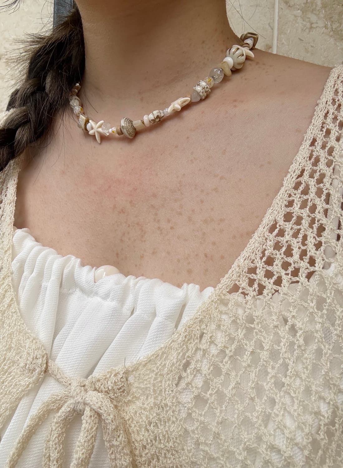 sand shells necklace 𓂃◌𓈒𓐍𓇼 𓂂 𓈒𓏸 상품이미지1
