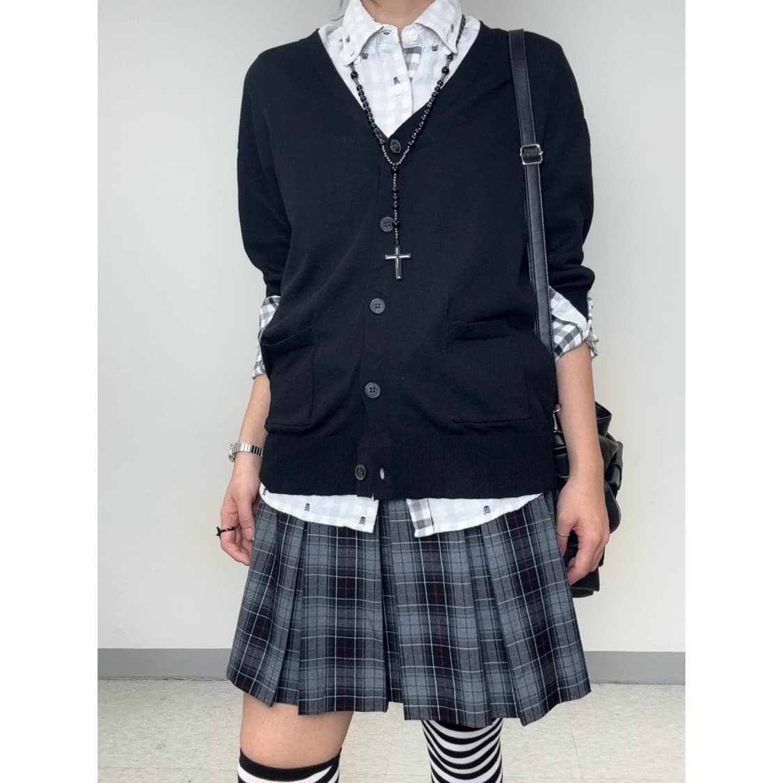 빈티지 블랙 가디건 상품이미지5