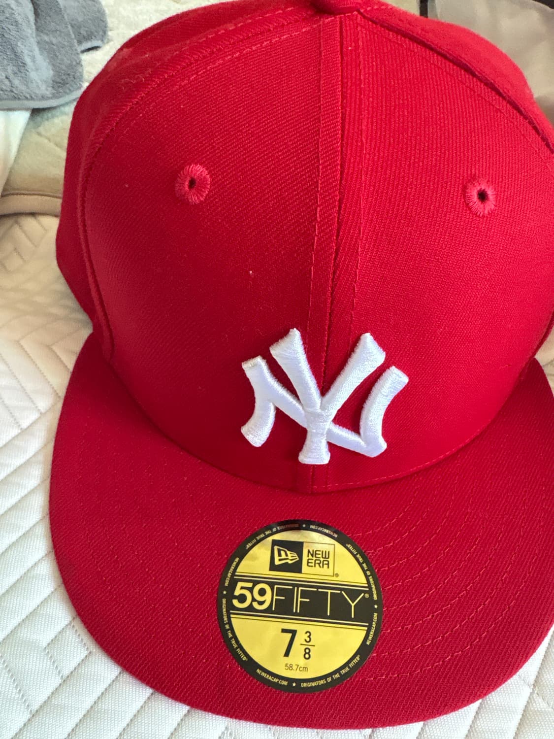 뉴에라 59FIFTY 레드 MLB 일자챙모자 7 3/8 상품이미지1