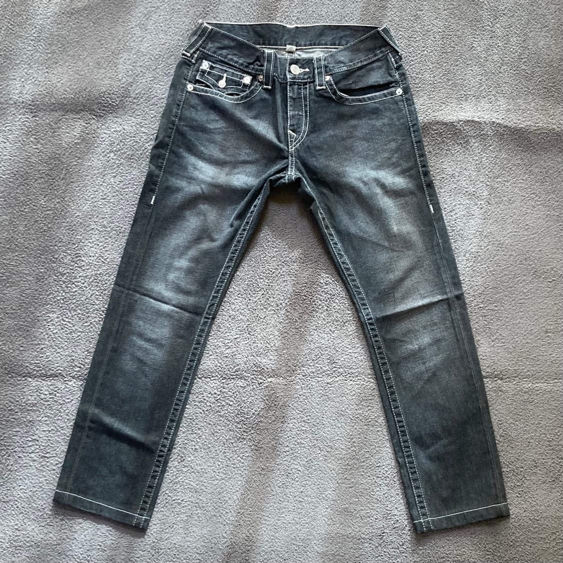 트루 릴리전 SKINNY 블랙진 SEAT 상품이미지2