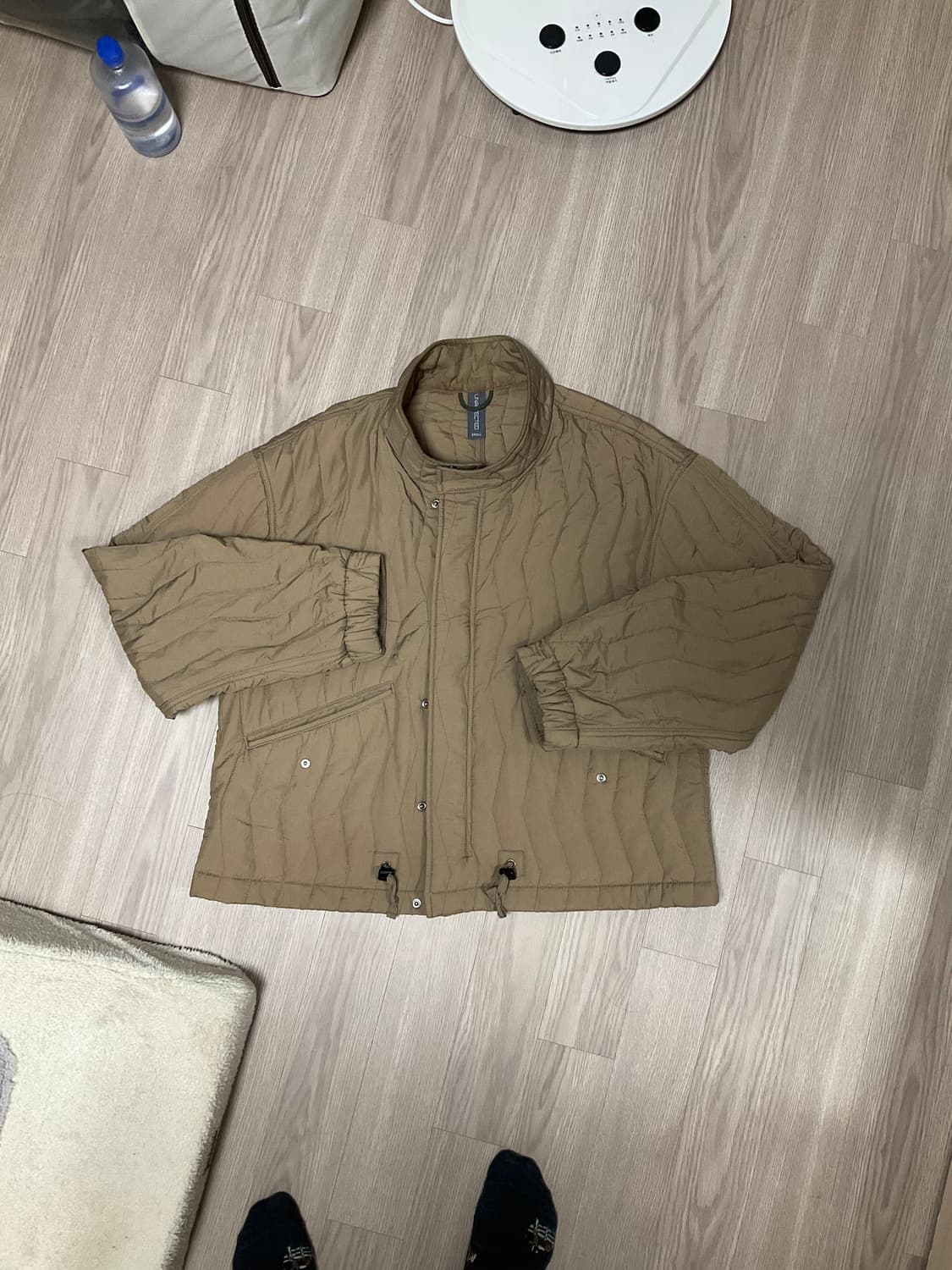 언어펙티드 패딩 블루종 S 판매 (이동휘 착용) 상품이미지1