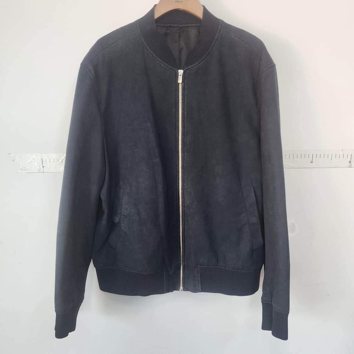 클럽모나코 에코 스웨이드 블랙 봄버 자켓 상품이미지1