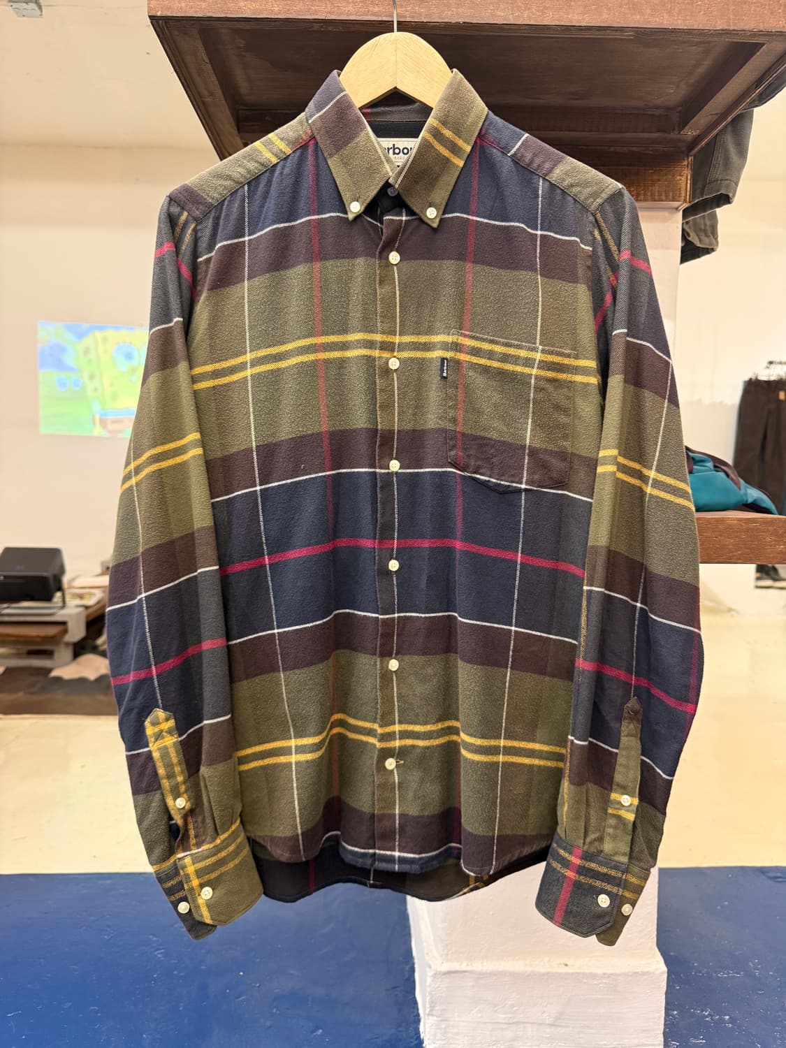Barbour 바버 체크 셔츠 상품이미지3