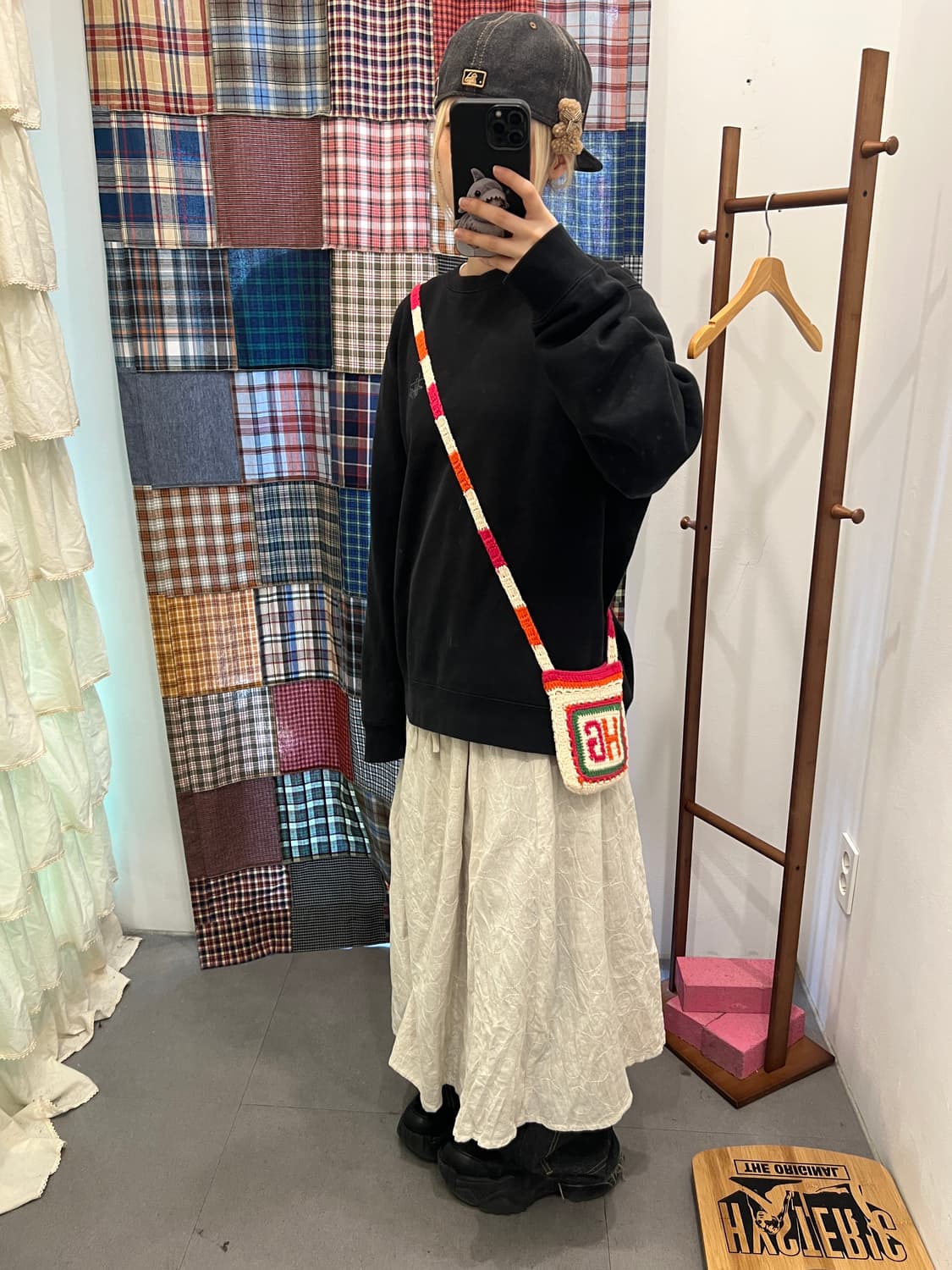 스투시 베이직 블랙 맨투맨  상품이미지3