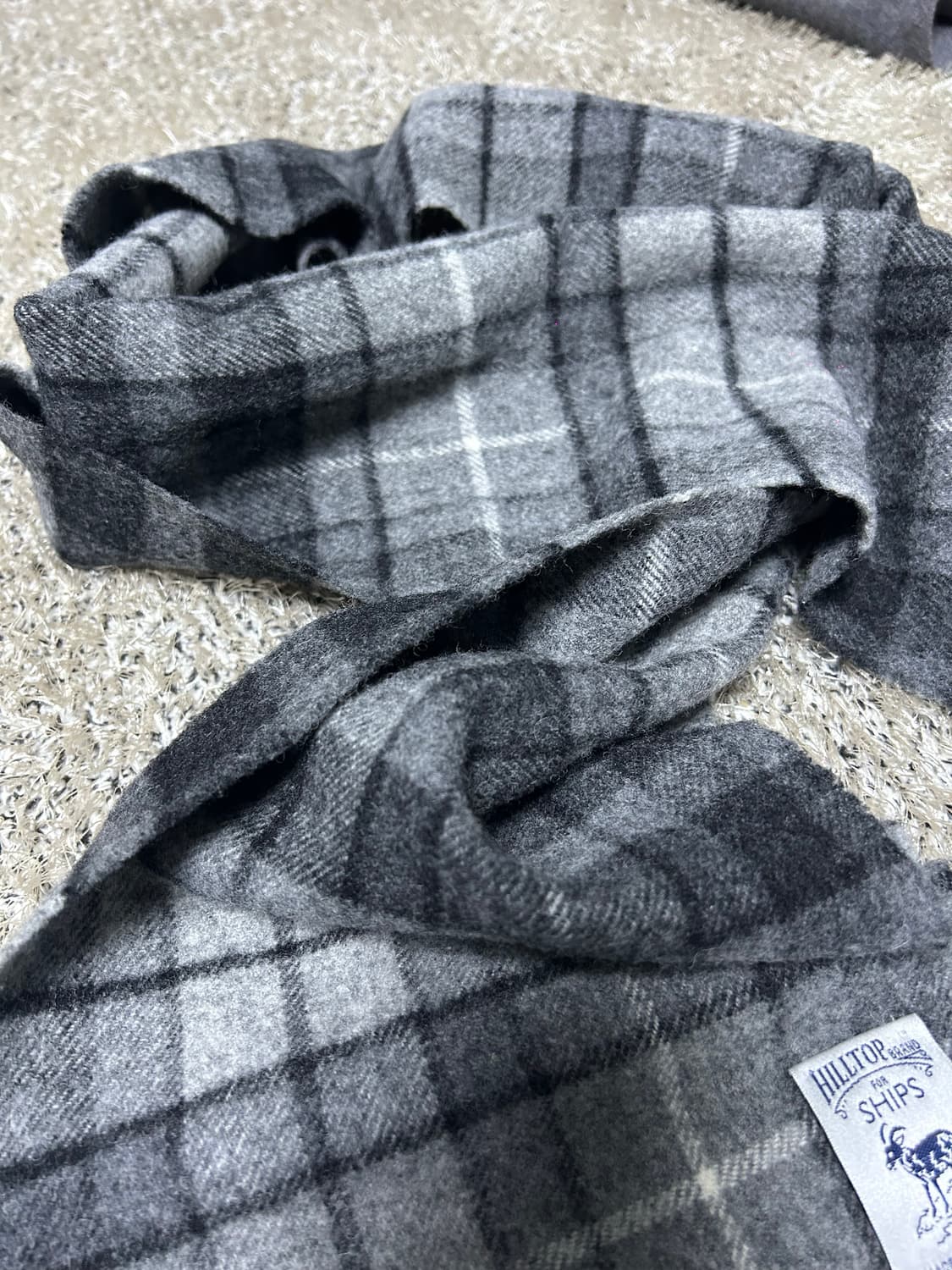 일본 SHIPS 스코틀랜드제 체크목도리 상품이미지3