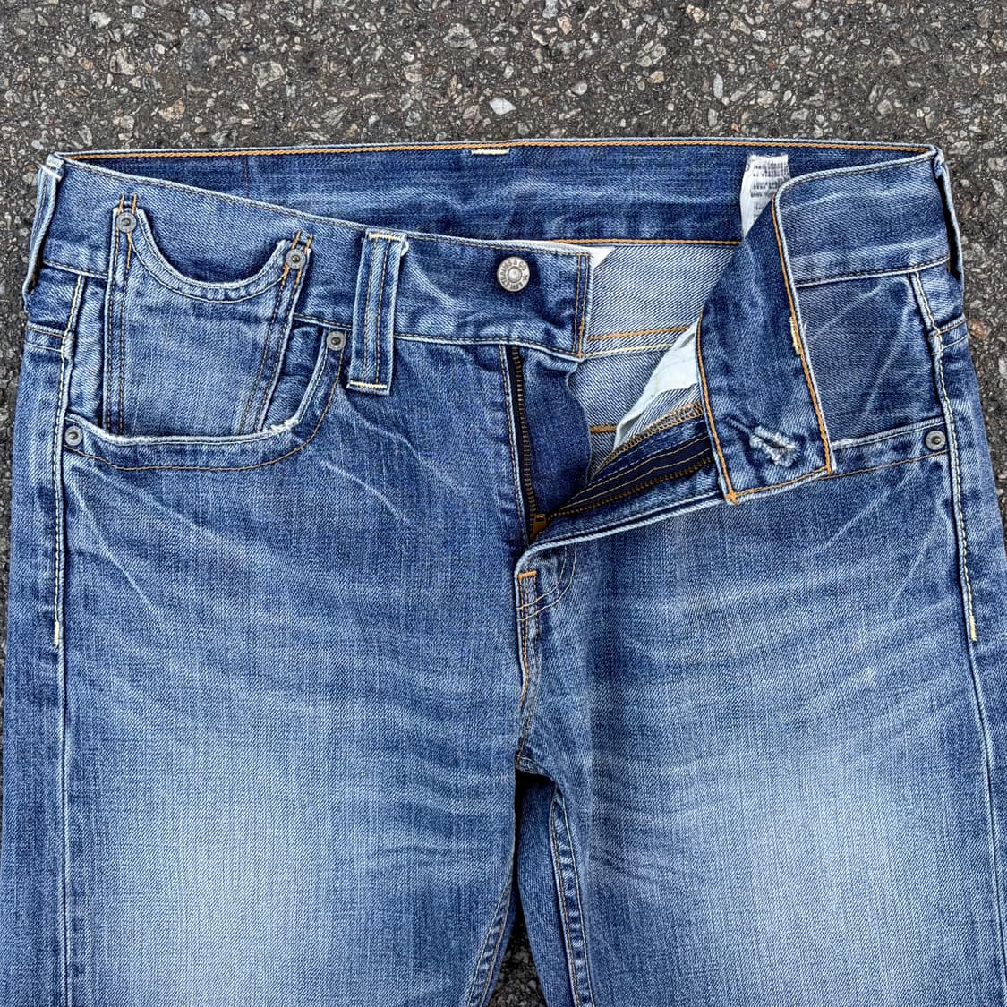 리바이스 522 슬림 스트레이트 중청 데님 (32)   상품이미지2