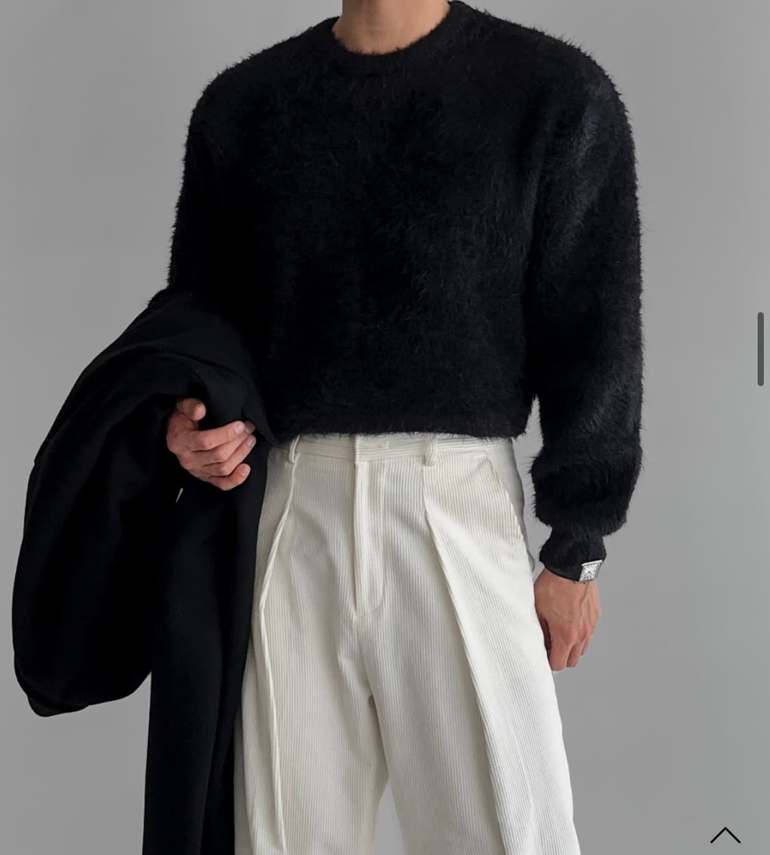 바우로 앙고라 니트 블랙 (FREE) 상품이미지1