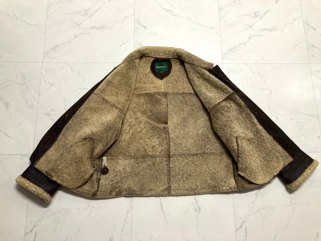 90s 램스킨 양가죽 순양모 쉐르파 무스탕 100-105 상품이미지3