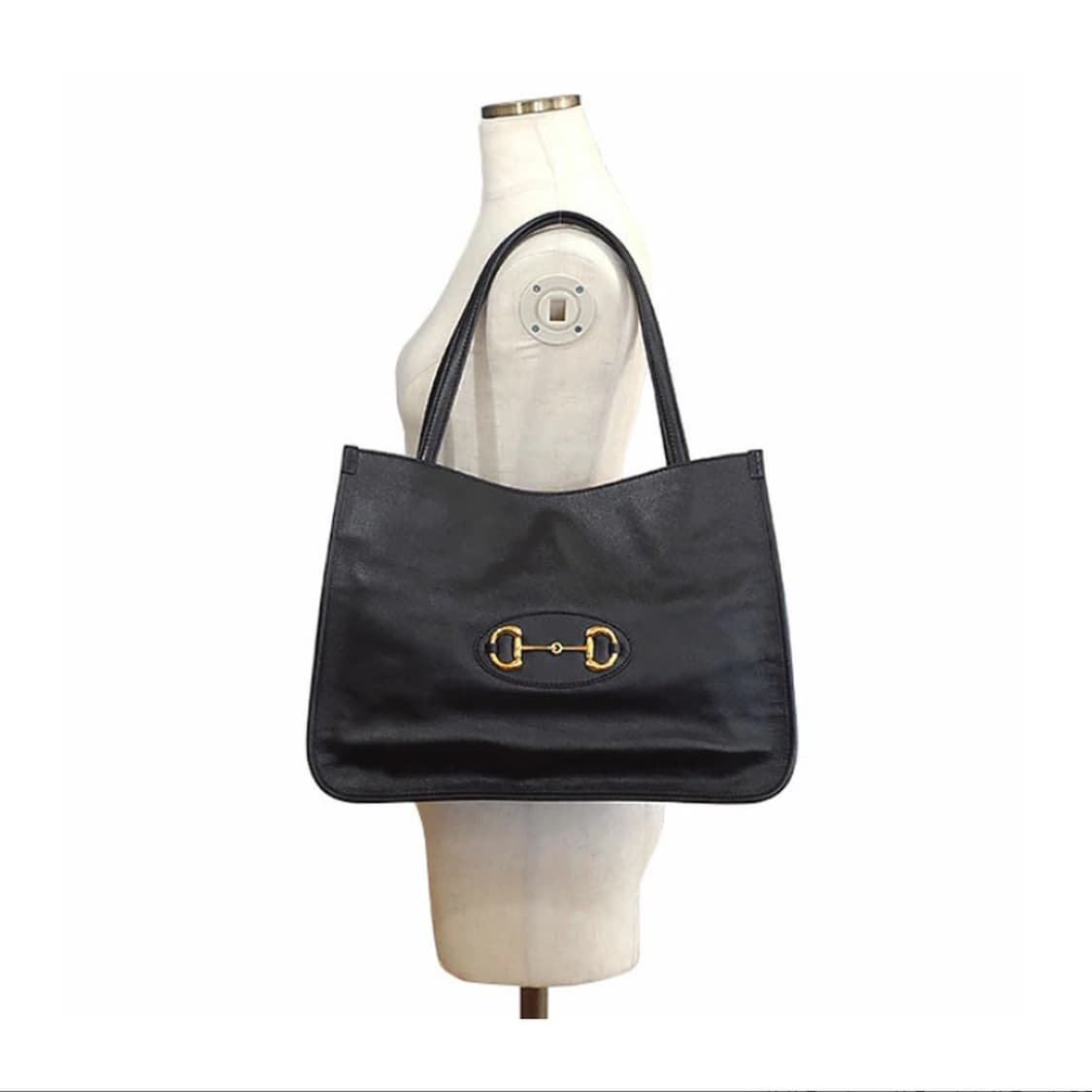 구찌 623694 블랙 1955 홀스빗 토트백 겸 숄더백H00281 상품이미지9