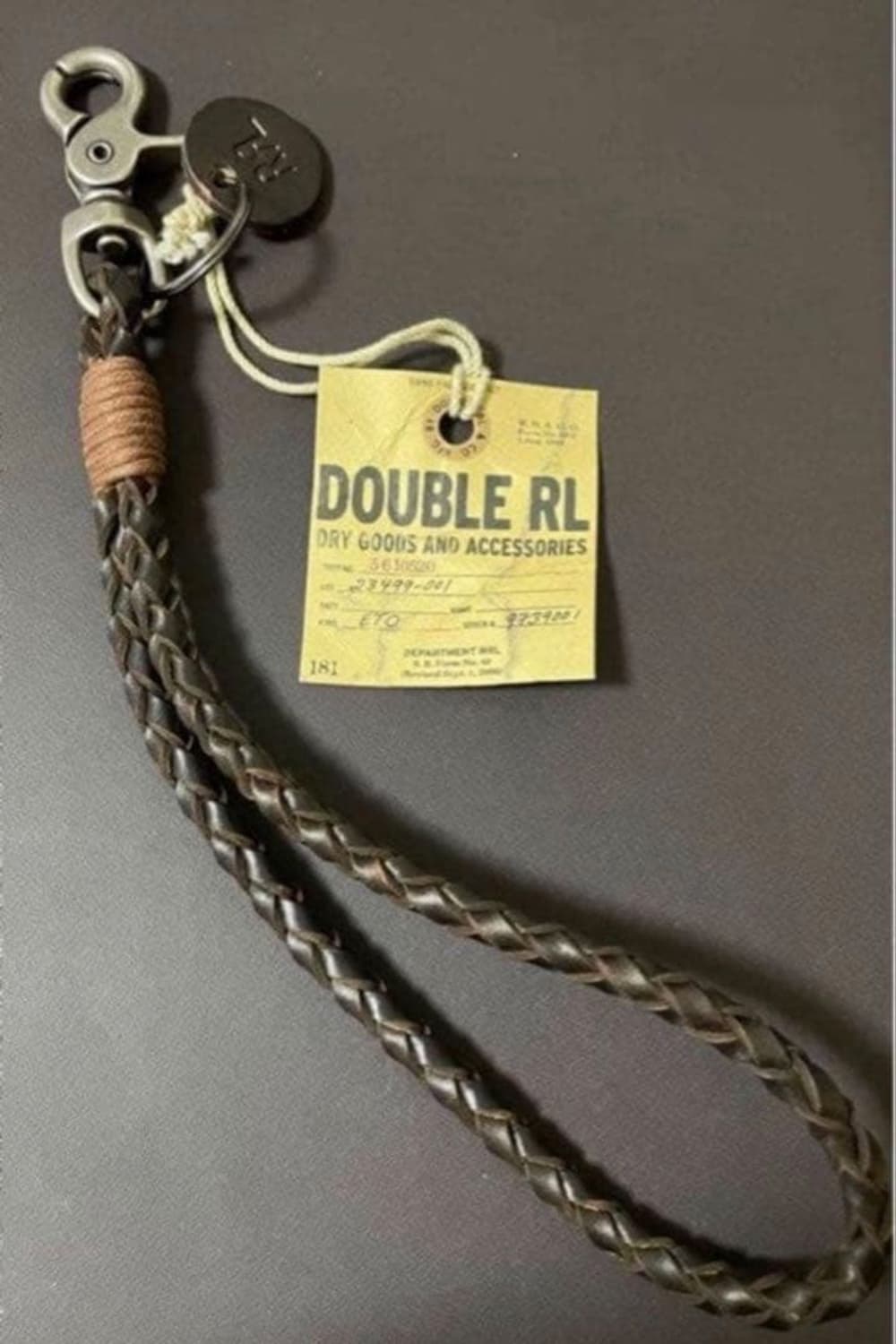 RRL 더블알엘 브레이디드 레더 키 포브 상품이미지1