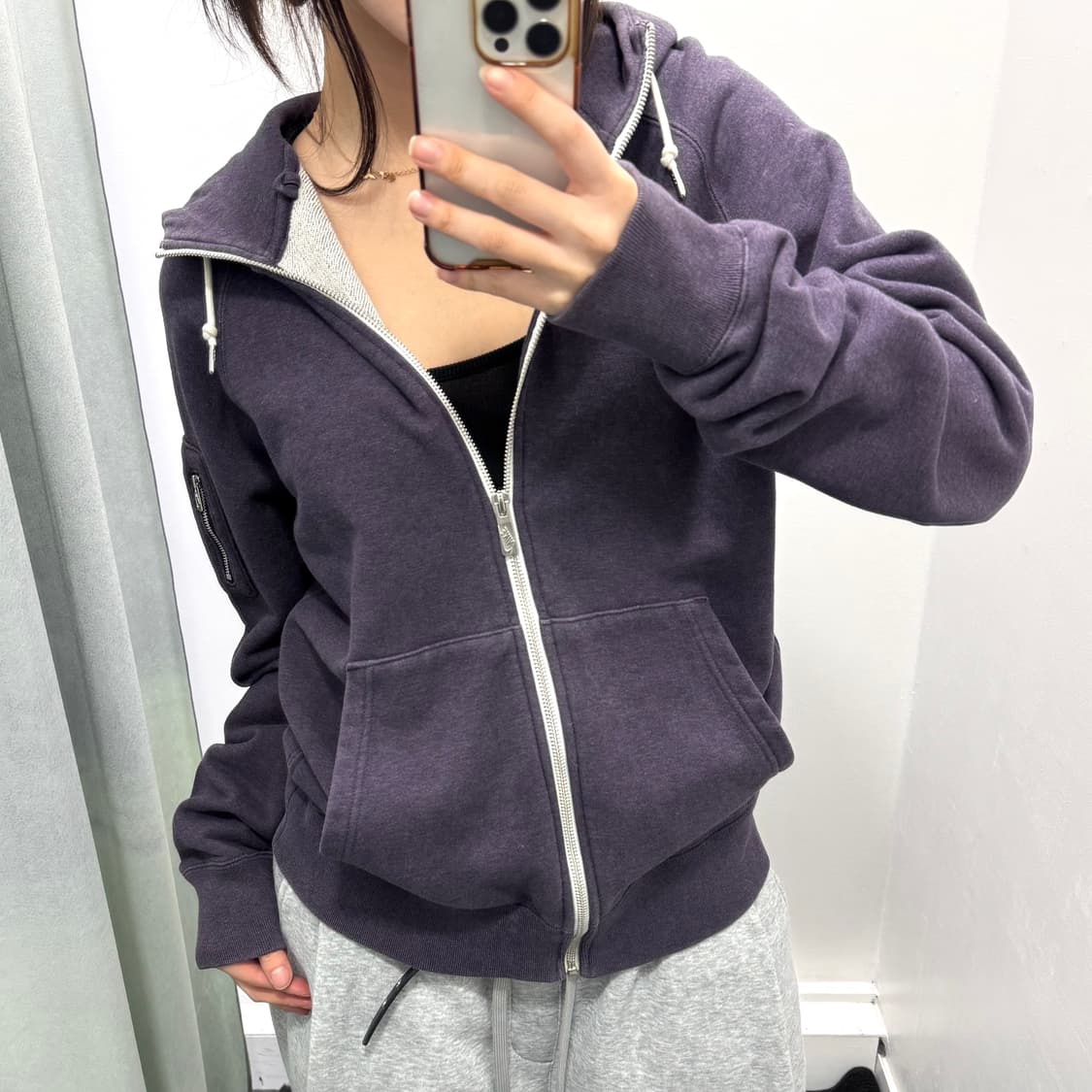 나이키 퍼플 후드집업 상품이미지1