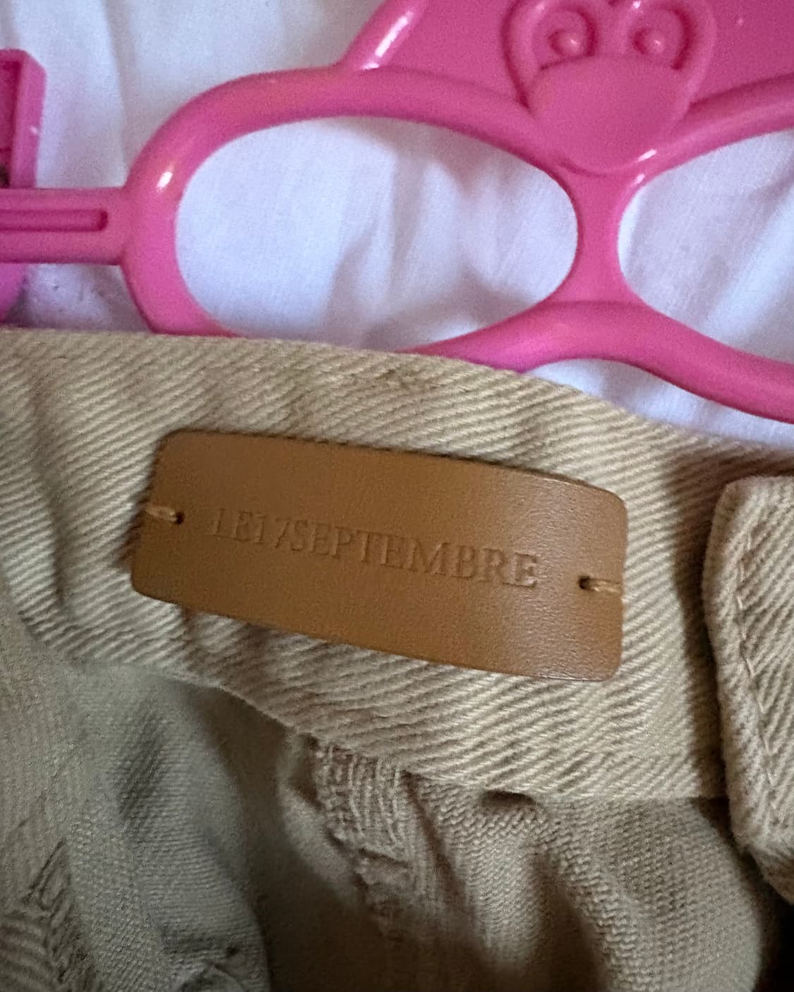 Le17septembre 르셉템버 르17셉템버 에센셜원턱데님 베이지 36 상품이미지4