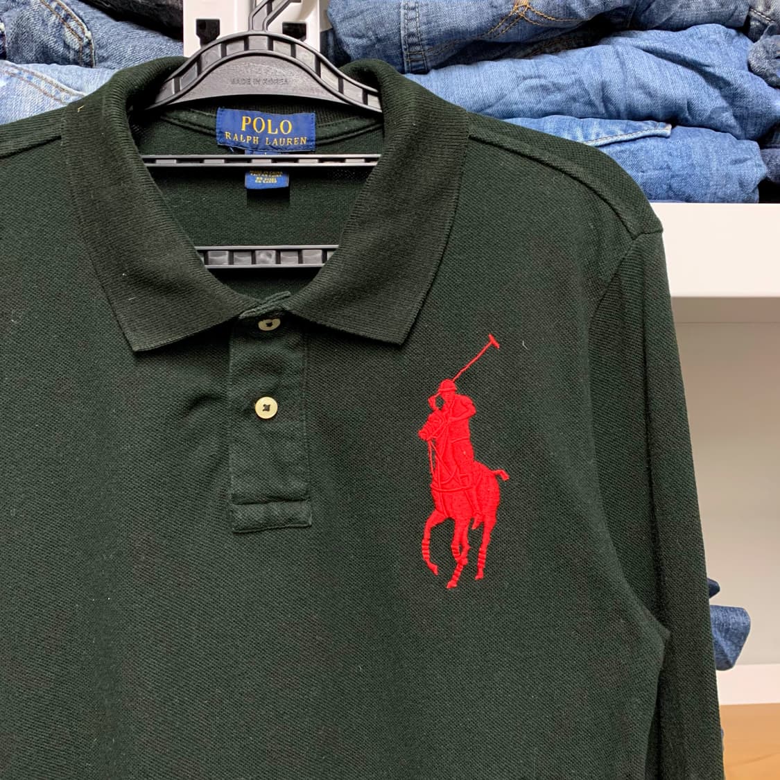 [S] 폴로 랄프로렌 빅 포니 롱슬리브 PK 티셔츠 상품이미지1