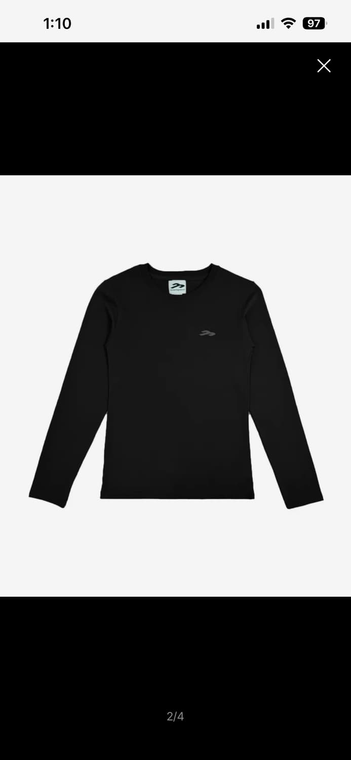 탄산마그네슘 롱슬리브 블랙 상품이미지1